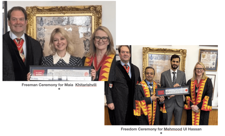 New Freemen to the Fuellers – Maia Khitarishvili and Mehmood Ul Hassan-Ceremony Images